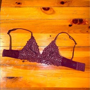 Marks & Spenser Berry Lace Bra UK Size 6